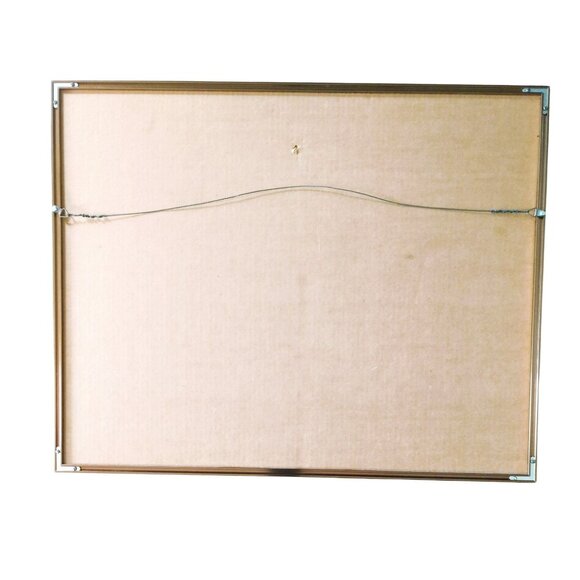 Susan Morrison Coyote Signed & Numbered Print With Gold Metal Frame 1980 - Picture 2 of 8